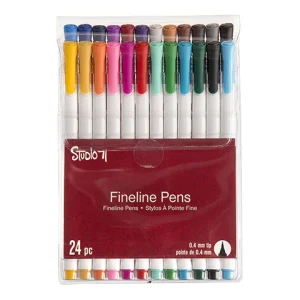 Colored Fine Line Drawing Pens / 24 Plumones de Colores Punta Fina