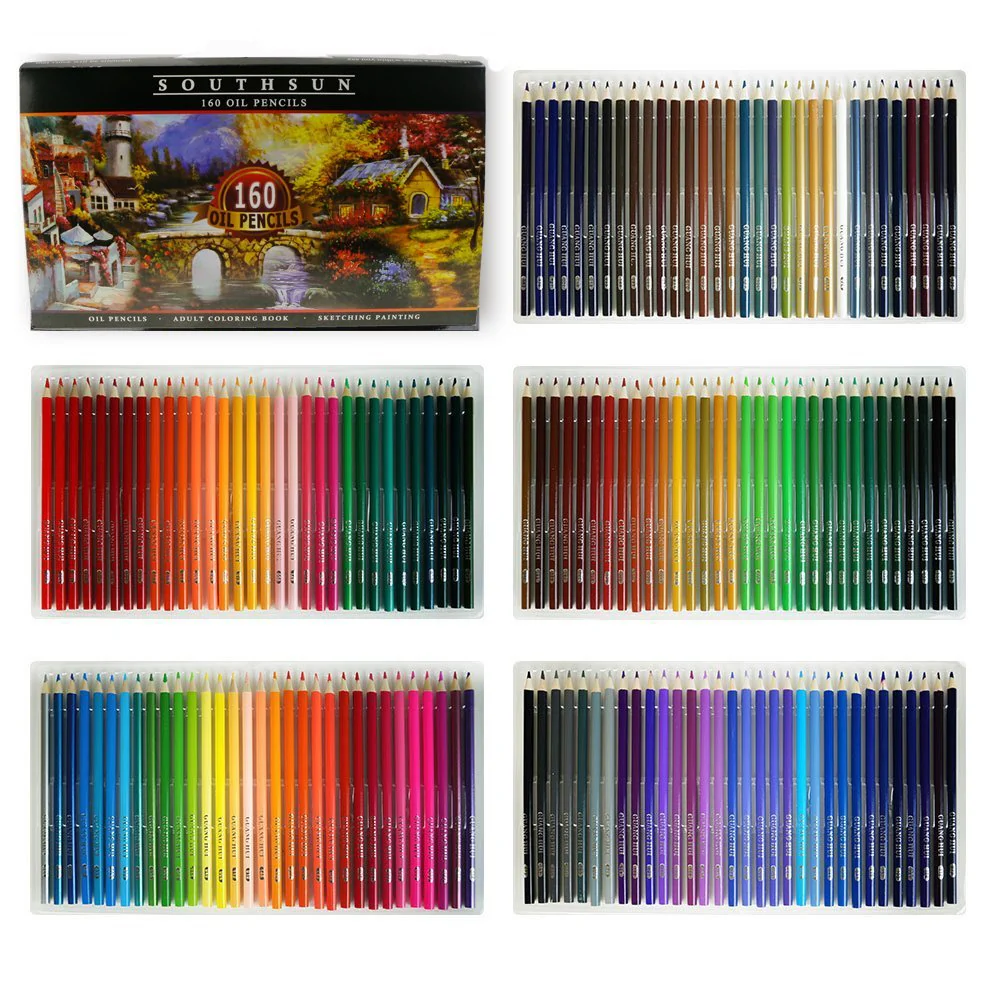 160 Colored Pencils / 160 Lápices de Colores Artísticos