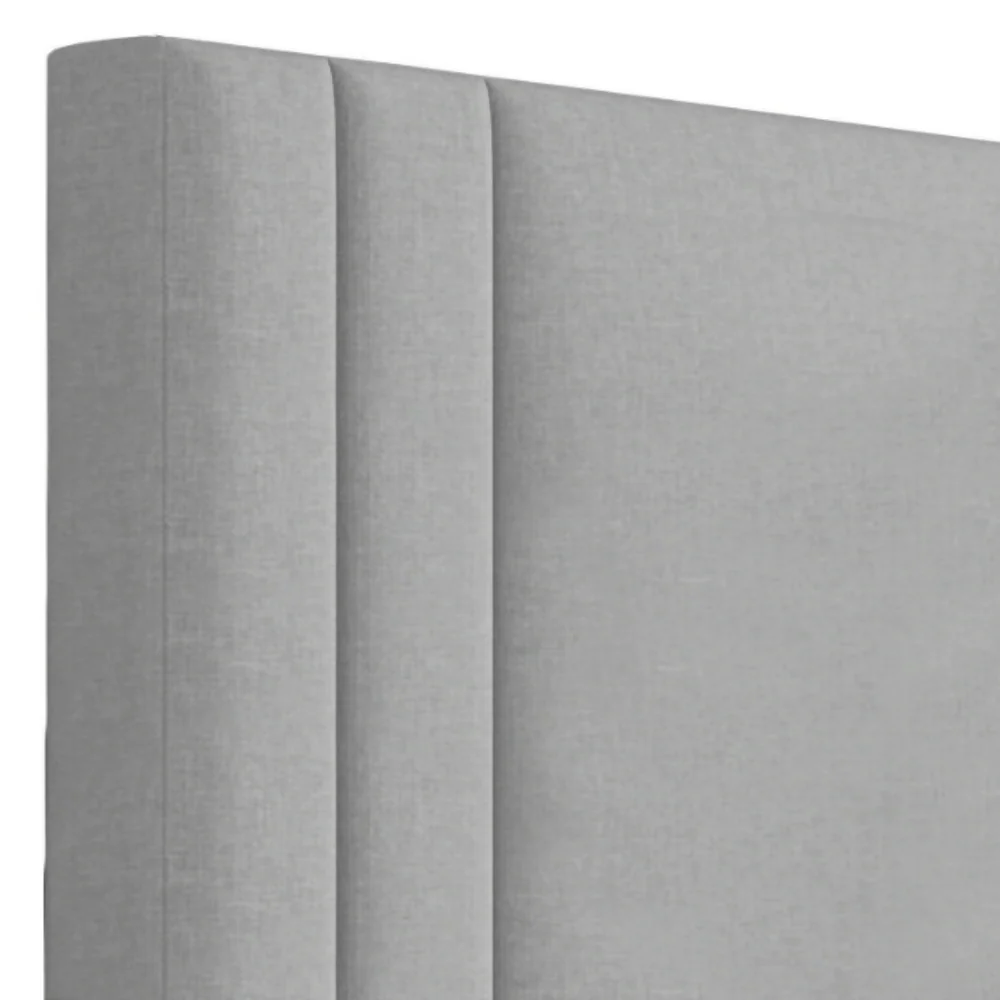 Cabecero Doble 140x60 Milan Gris Tela - Imagen 2