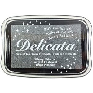 Delicata Silvery Shimmer Ink / Tinta Plateada Brillante