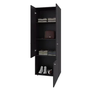 Closet Beico II, Wengue, con tres Puertas Abatibles y tres entrepaños ZF