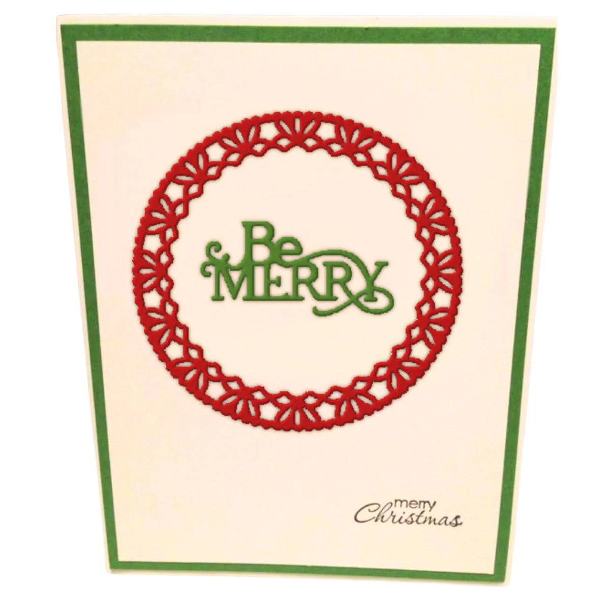 Be Merry Lace Doily Die / Suaje de Blonda Navideña - Imagen 5