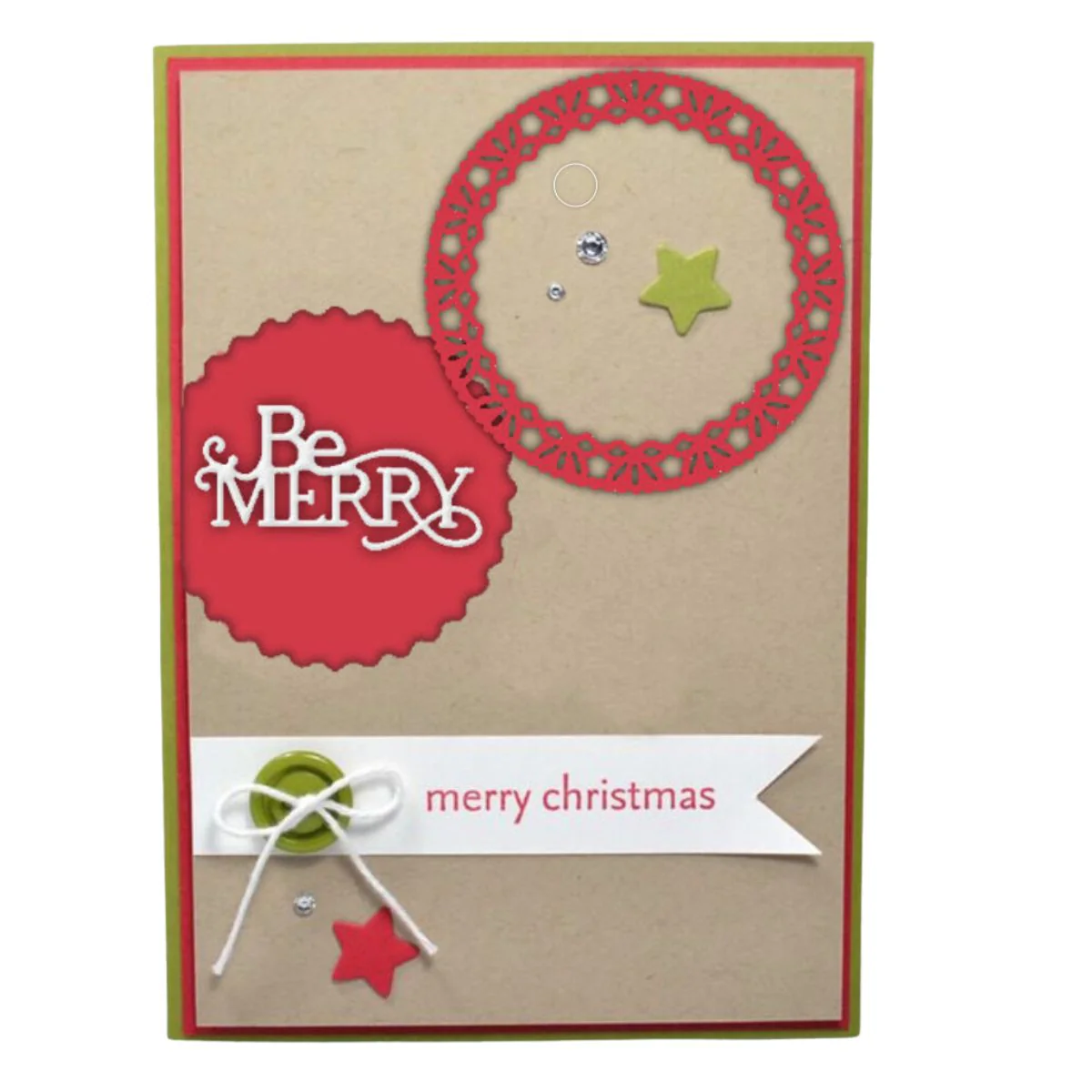 Be Merry Lace Doily Die / Suaje de Blonda Navideña - Imagen 6