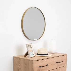 Espejo circular D58 Dorado