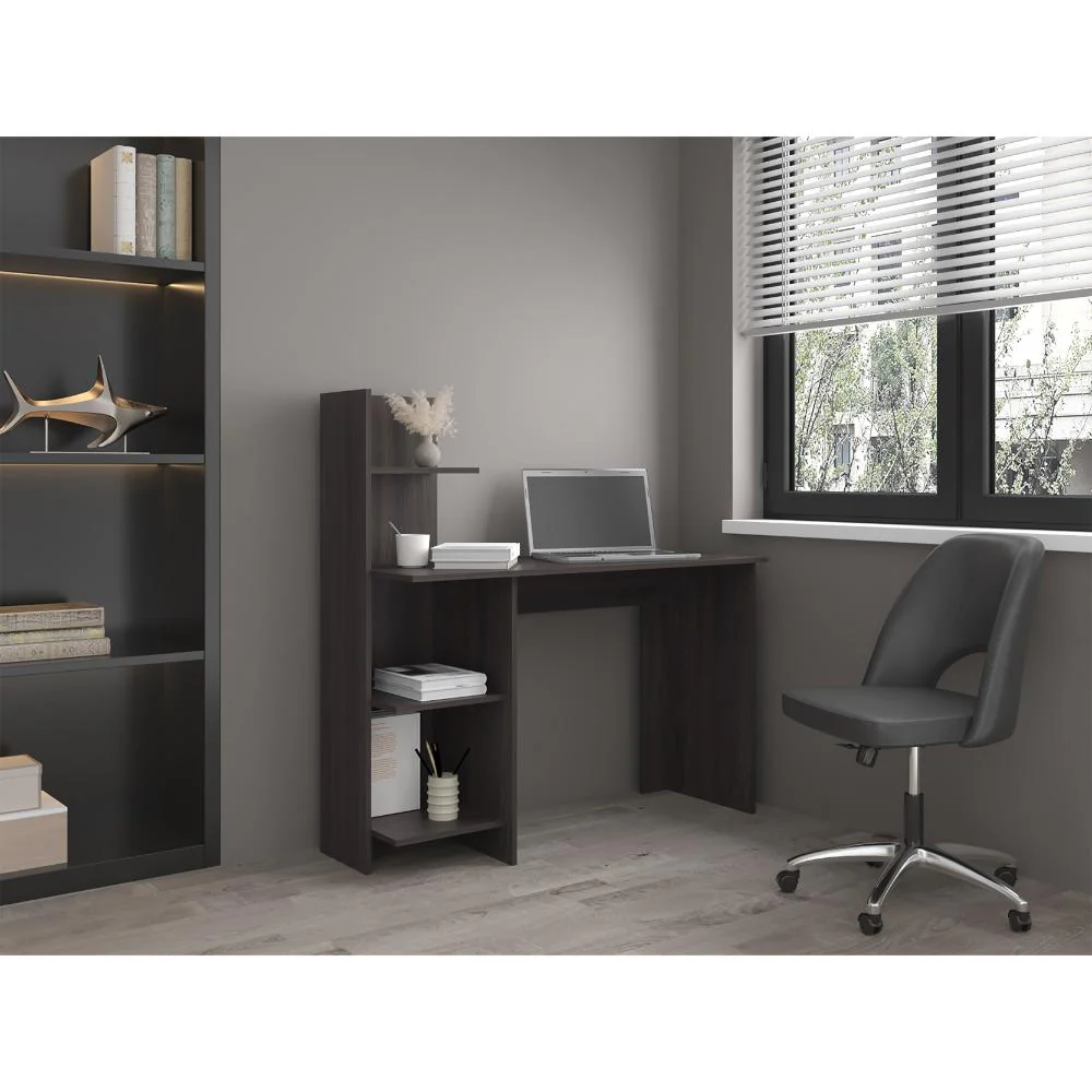 Escritorio Vilna, Grafito, con Amplia Superficie de Trabajo Madera RH - Imagen 2