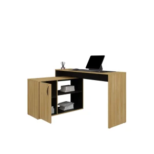 Escritorio Mafe Plus, Fresno Europeo y Wengue, para ubicar de lado izquierdo o derecho