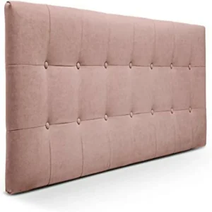 Cabecero Doble 140x60 Cuadros Grandes Rosa Tela