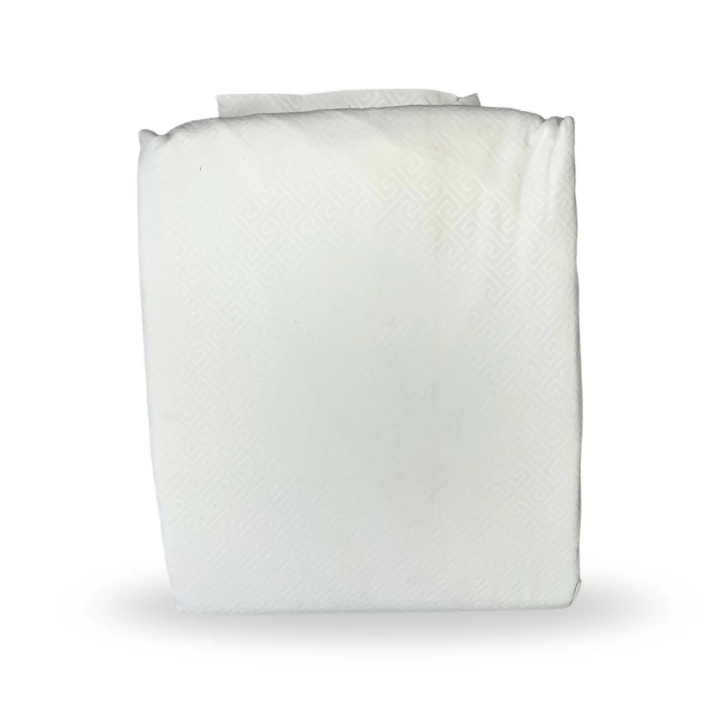 Juego de sábana unicolor sin embone microfibra blanca king BL001-BL-KN