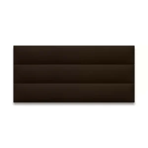 Cabecero King 200x60 Modulos Horizontales Chocolate Sintetico