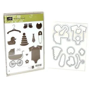 Something for Baby Die & Stamps Set / Set de Suajes y Sellos Para Bebé