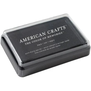 Black Quick Drying Pigment Ink / Tinta para Sellos de Secado Rápido Negro