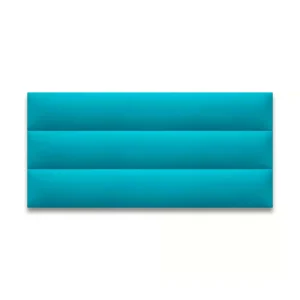 Cabecero Doble 140x60 Modulos Horizontales Turqueza Sintetico