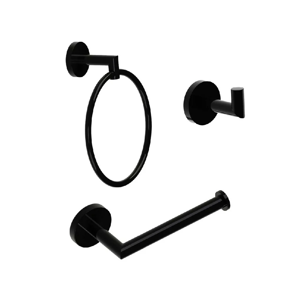 Kit por 3 accesorios Corona Barcelona Mateblack