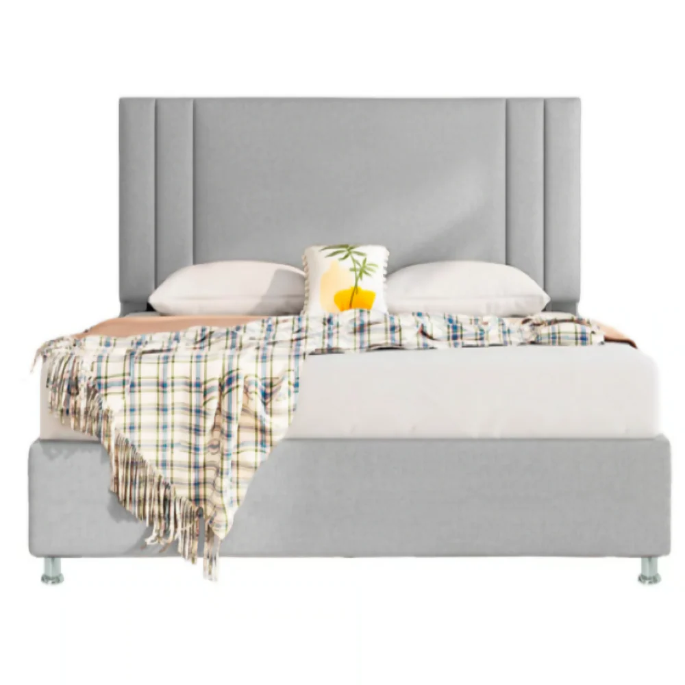 Cabecero Doble 140x60 Milan Gris Tela