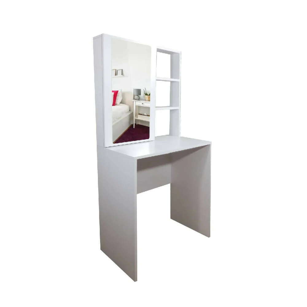 Tocador Mallorca 140x70x40cm Blanco + Silla Blanca - Imagen 6